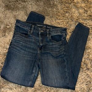 American Eagle Hi-Rise Jegging Dark Wash Jeans